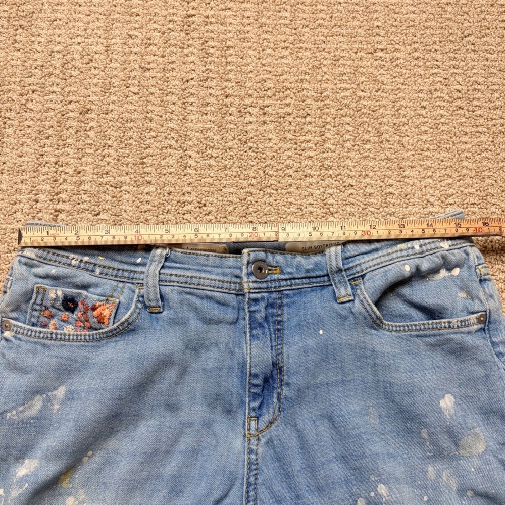 Pilcro and the Letterpress Light Blue Embroidered Boyfriend Jeans - Picture 7 of 10